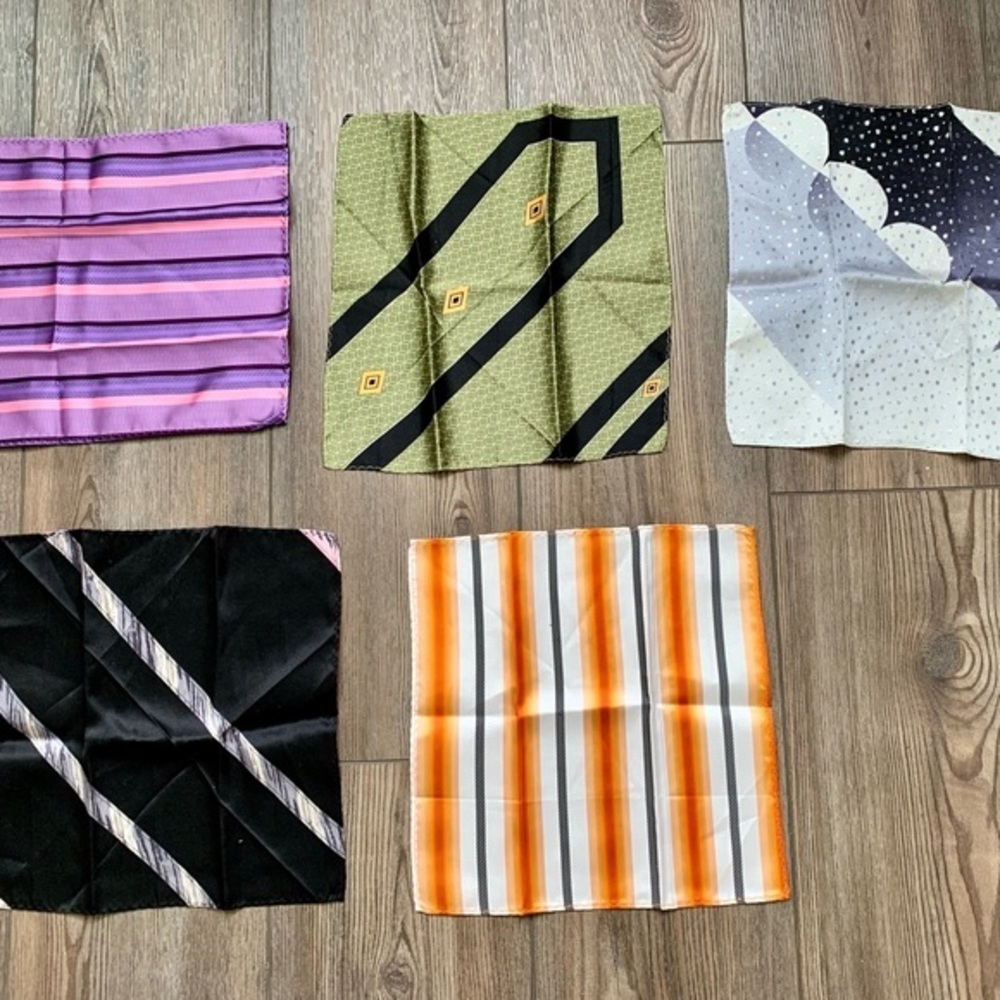 Pocket Square Scarfs Of 5